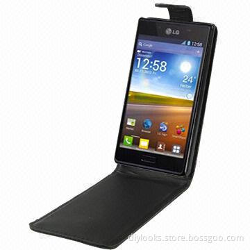 Vertical Flip Leather Case for LG Optimus L7/P700